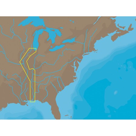 C-Map NT+ NA-C047 - Inland Circle Route: Chicago to Mobile - C-Card NA-C047C-CARD